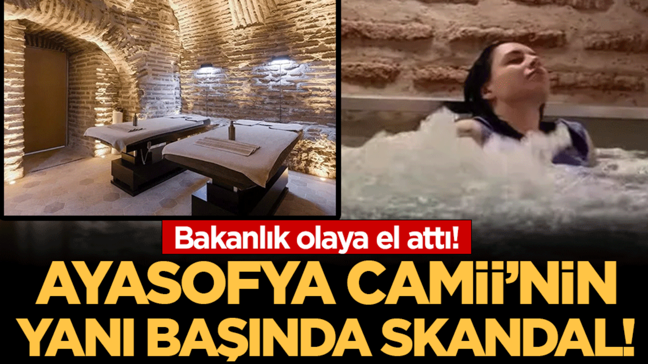 Bakanlık olaya el attı: Ayasofya Cami'nin yanı başında skandal!