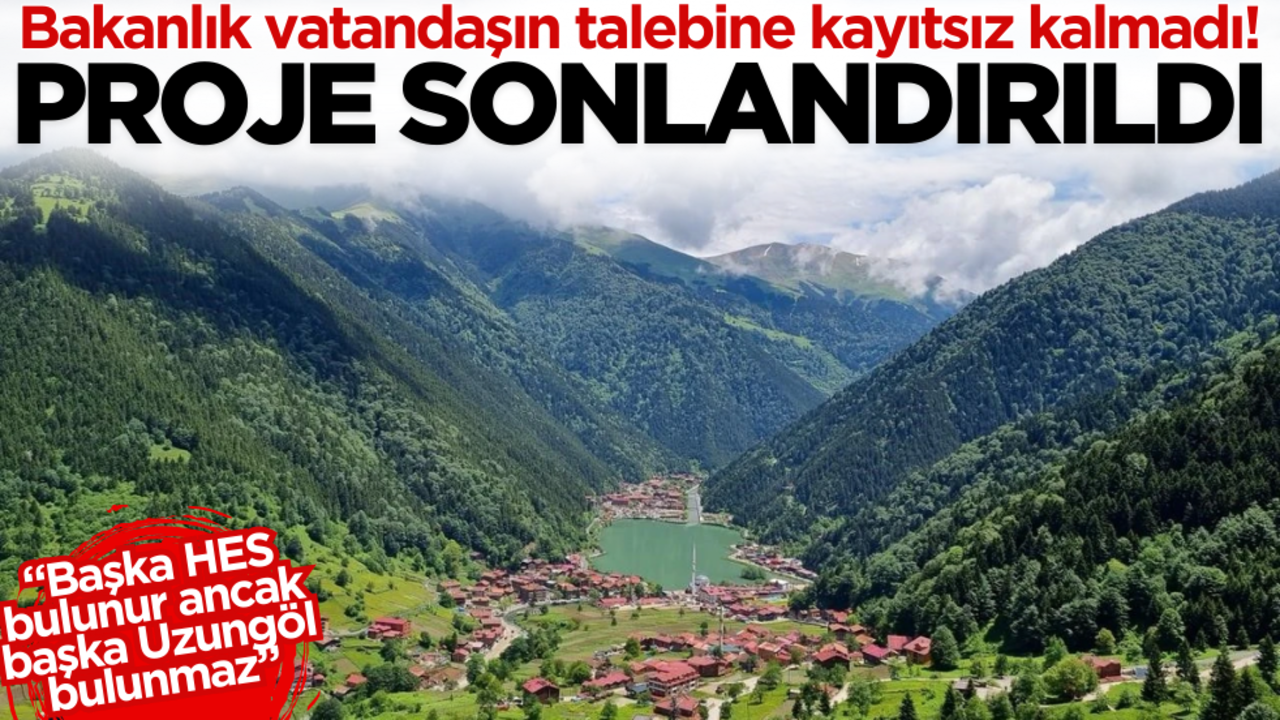 Bakanlık vatandaşın talebine kayıtsız kalmadı: Proje sonlandırıldı
