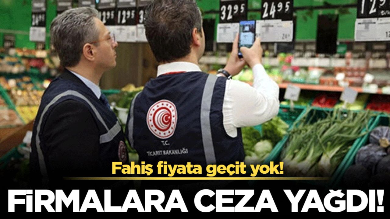 Bakanlıktan fahiş fiyata geçit yok! Firmalara ceza yağdı!