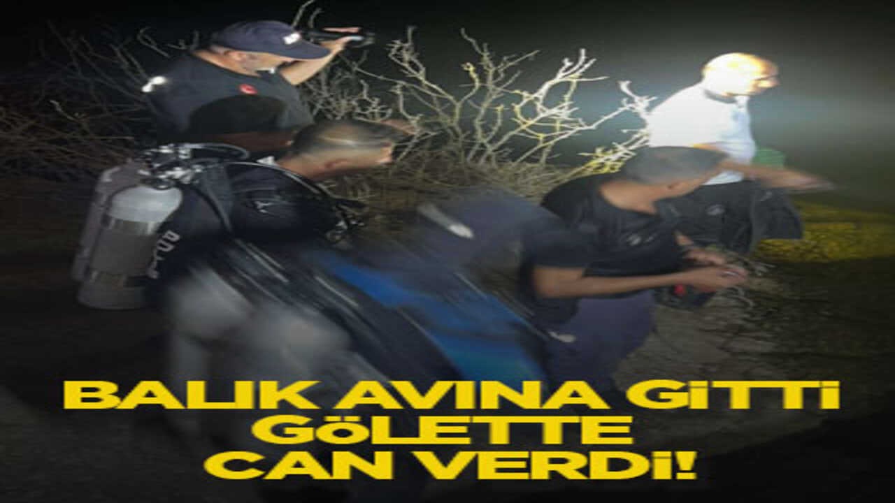 Balık avına gitti, gölette can verdi!