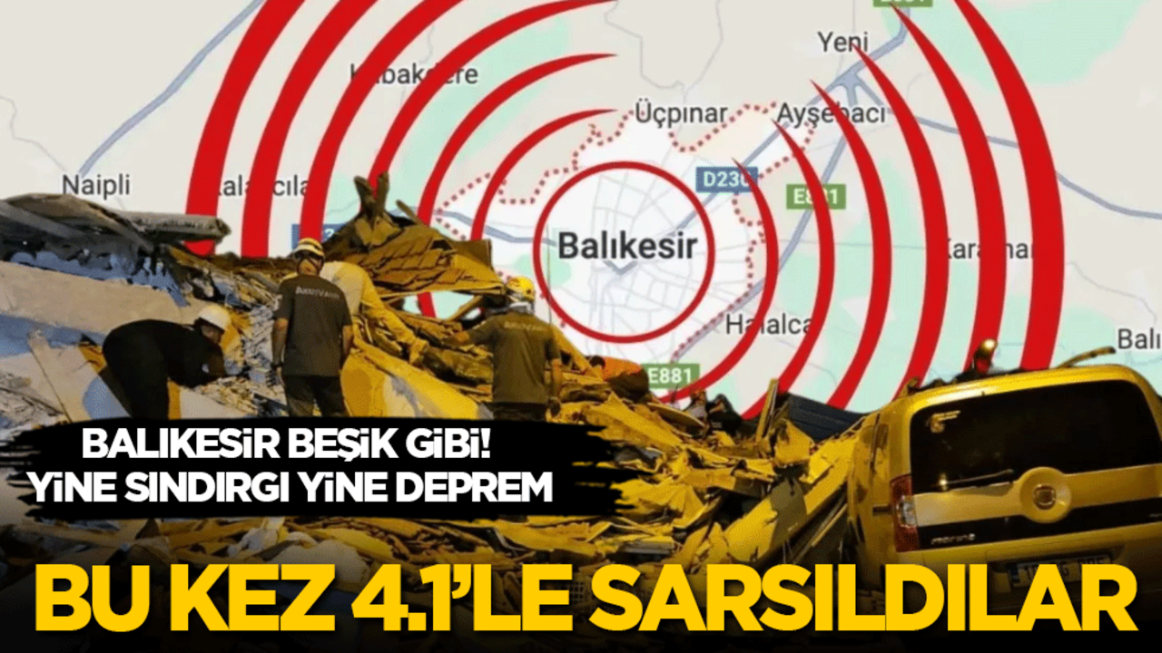 Balıkesir beşik gibi: Yine Sındırgı yine deprem! Bu kez 4.1 ile sarsıldılar