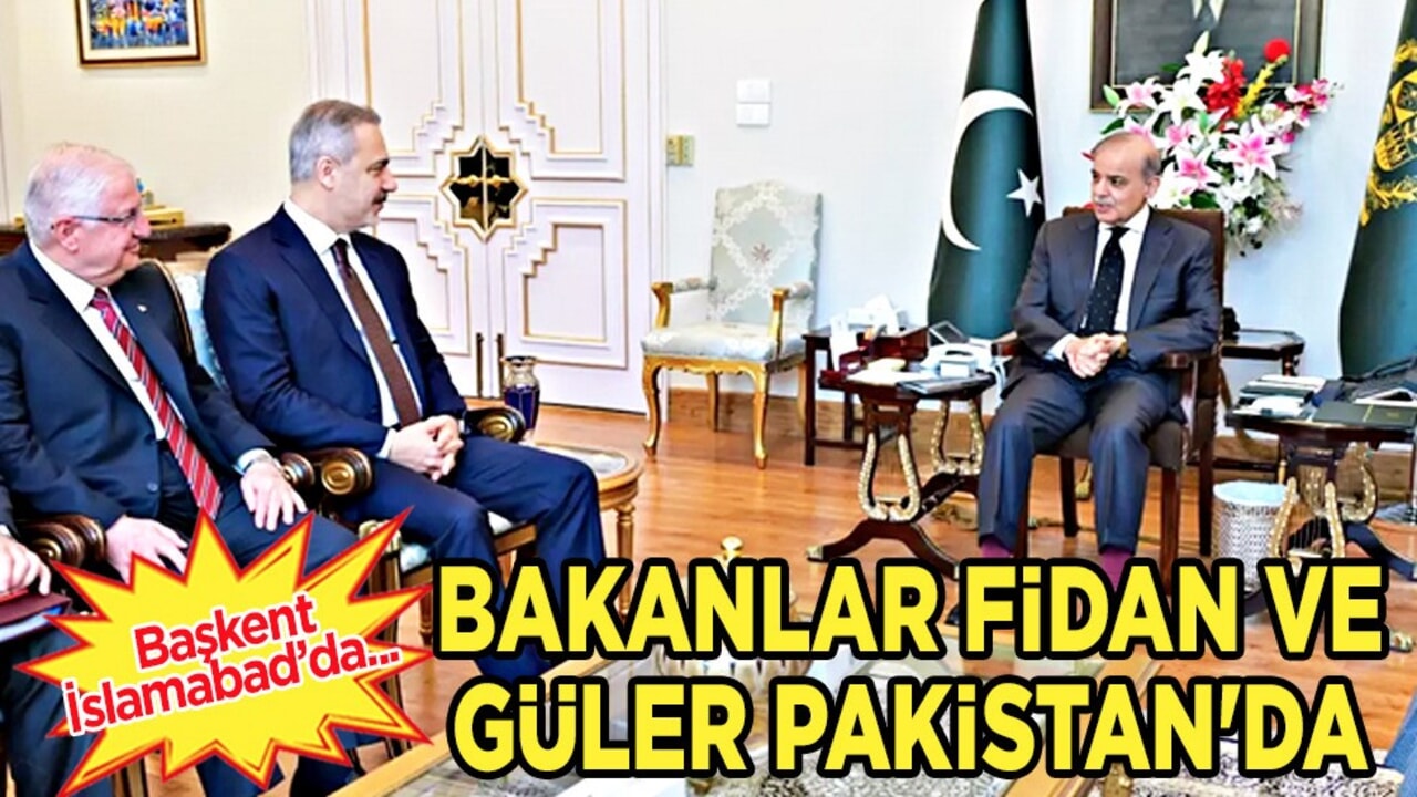 Başbakan Şerif görüştü: Türkiye'den Bakan Fidan ve Güler İslamabad'da kabul edildi