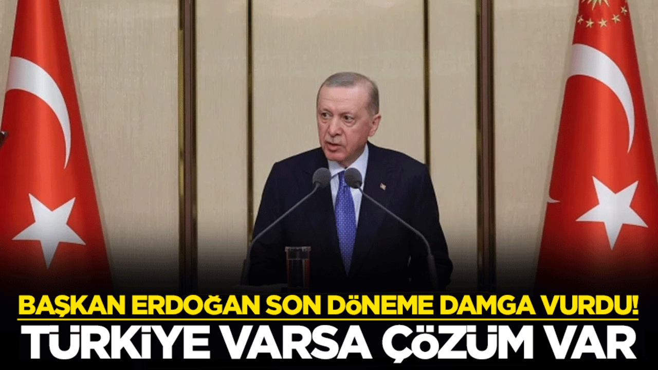 Başkan Erdoğan son döneme damga vurdu! Türkiye varsa çözüm var