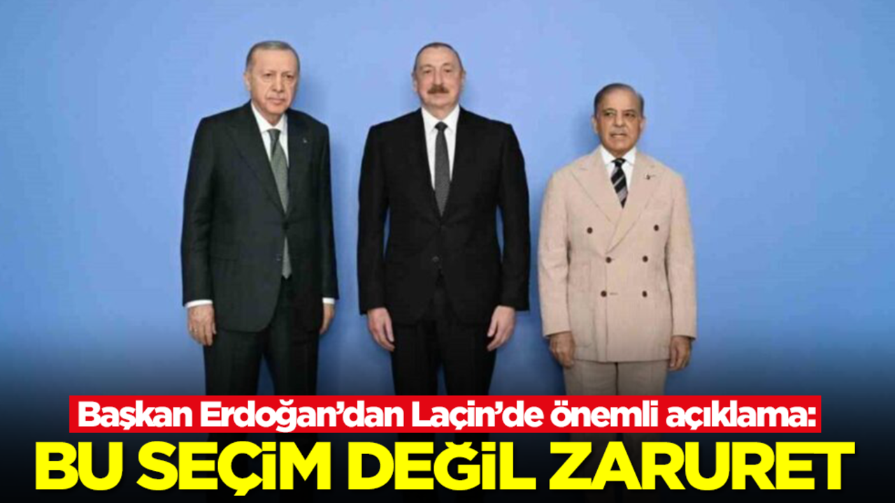 Başkan Erdoğan'dan flaş sözler: Bu bir seçim değil zaruret