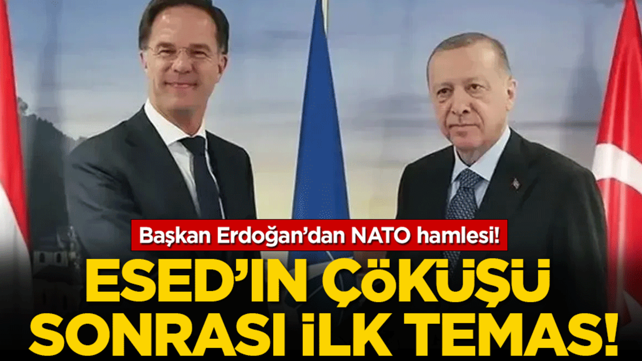 Başkan Erdoğan'dan NATO hamlesi! Esed'in çöküşü sonrası ilk temas!