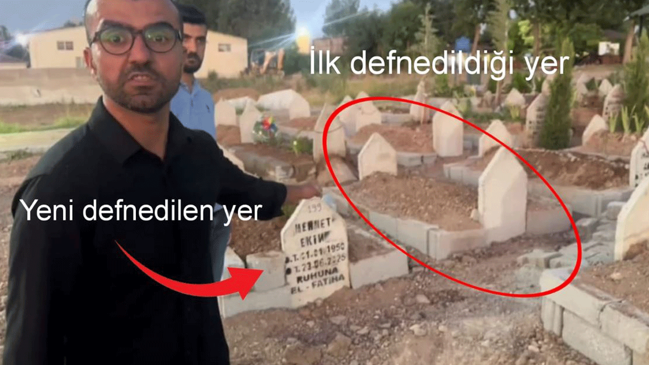 Batman’da aileden habersiz cenazeyi çıkarıp yandaki mezara defneden işçiler kovuldu
