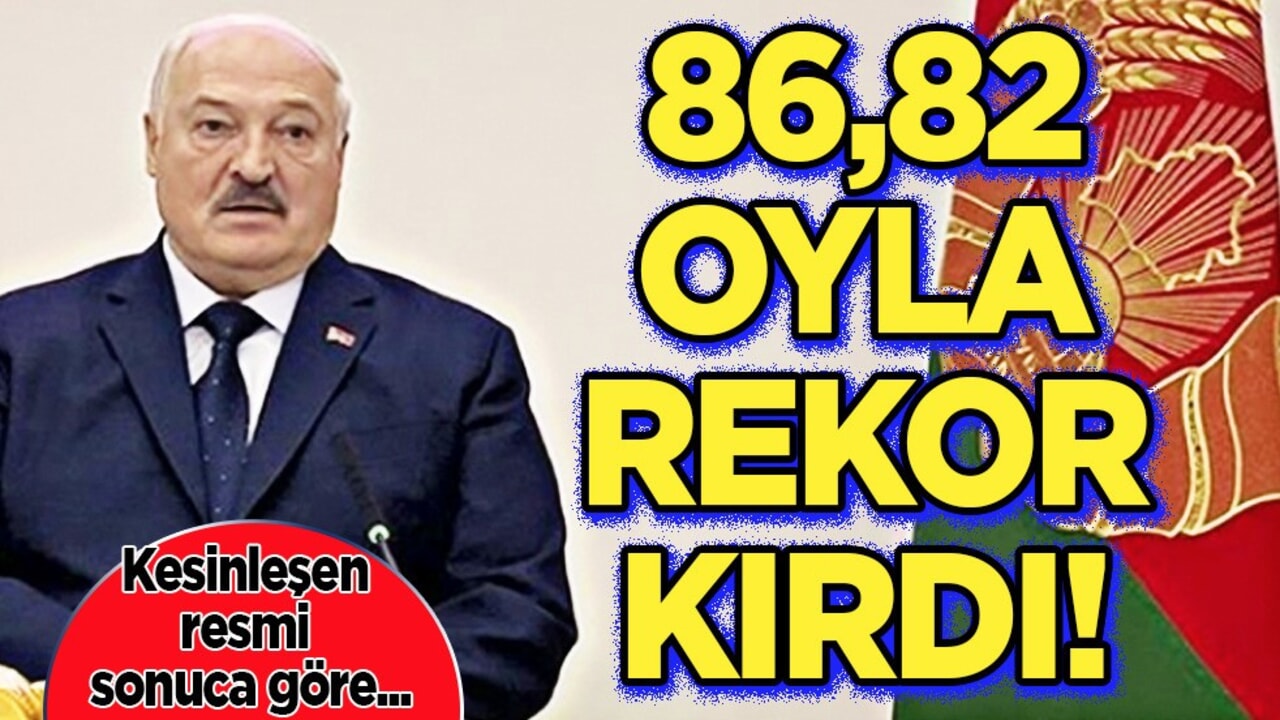 Belarus Cumhurbaşkanlığı seçiminde Lukaşenko yüzde 86,82 oy aldı! Ülkenin başına geçti!