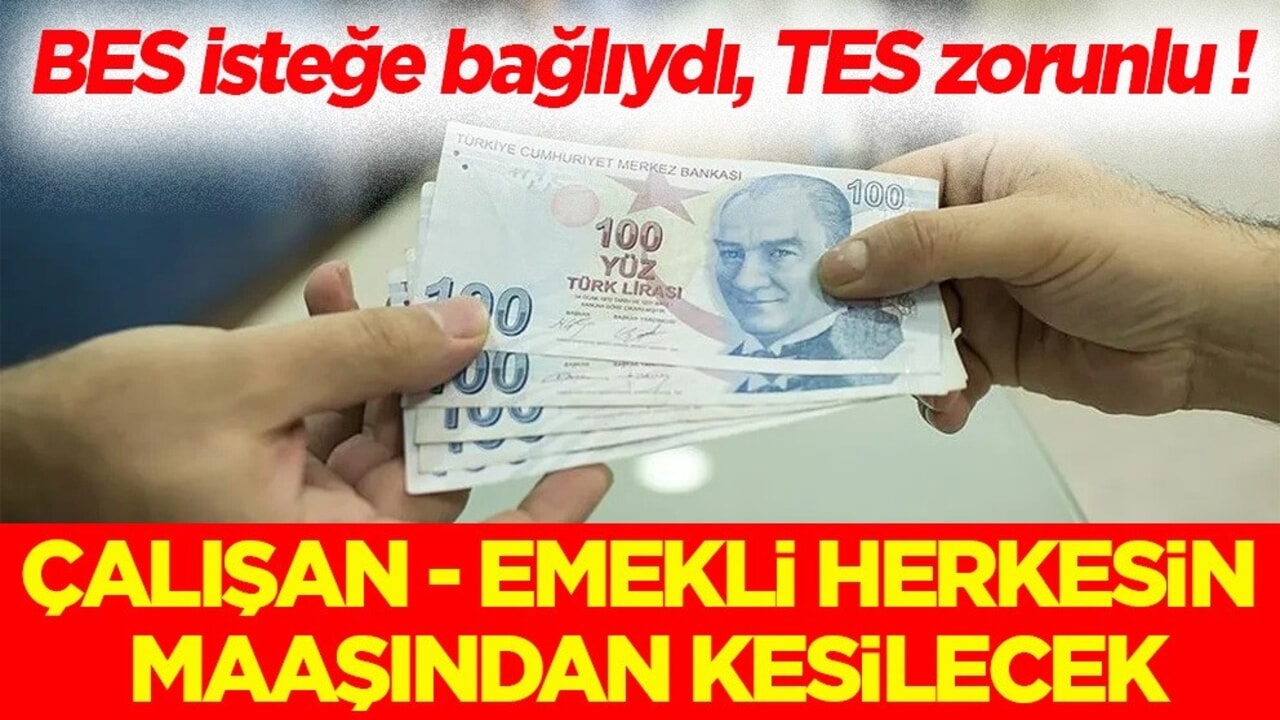 BES isteğe bağlıydı, TES zorunlu! Çalışan ve emekli herkesin maaşından kesilecek