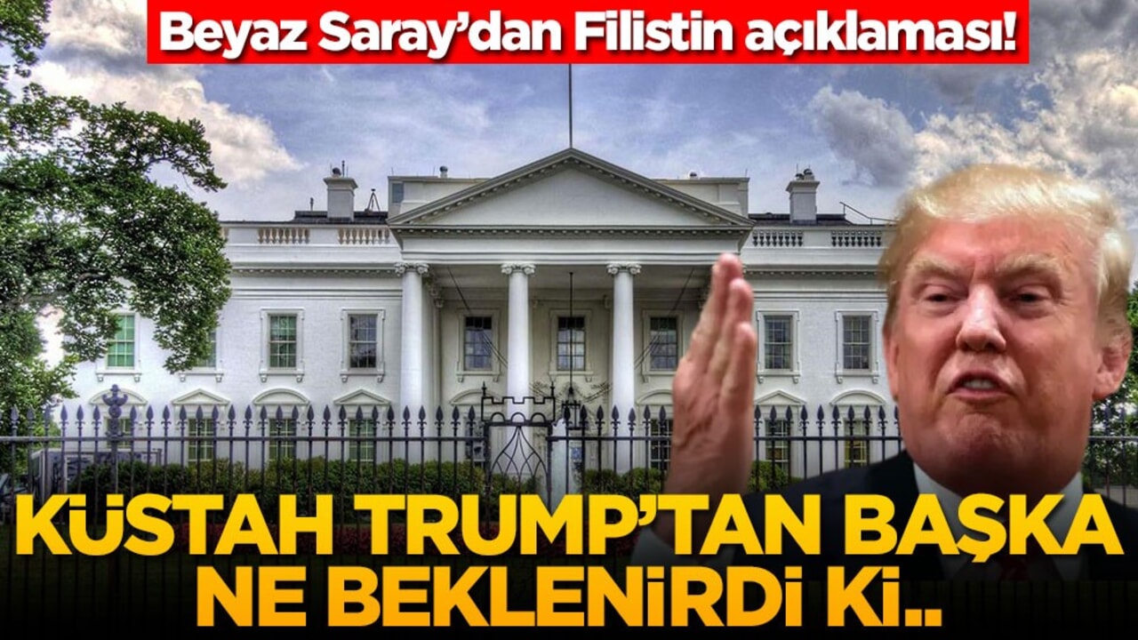 Beyaz Saray’dan Filistin açıklaması! Küstah Trump'tan başka ne beklenirdi ki...