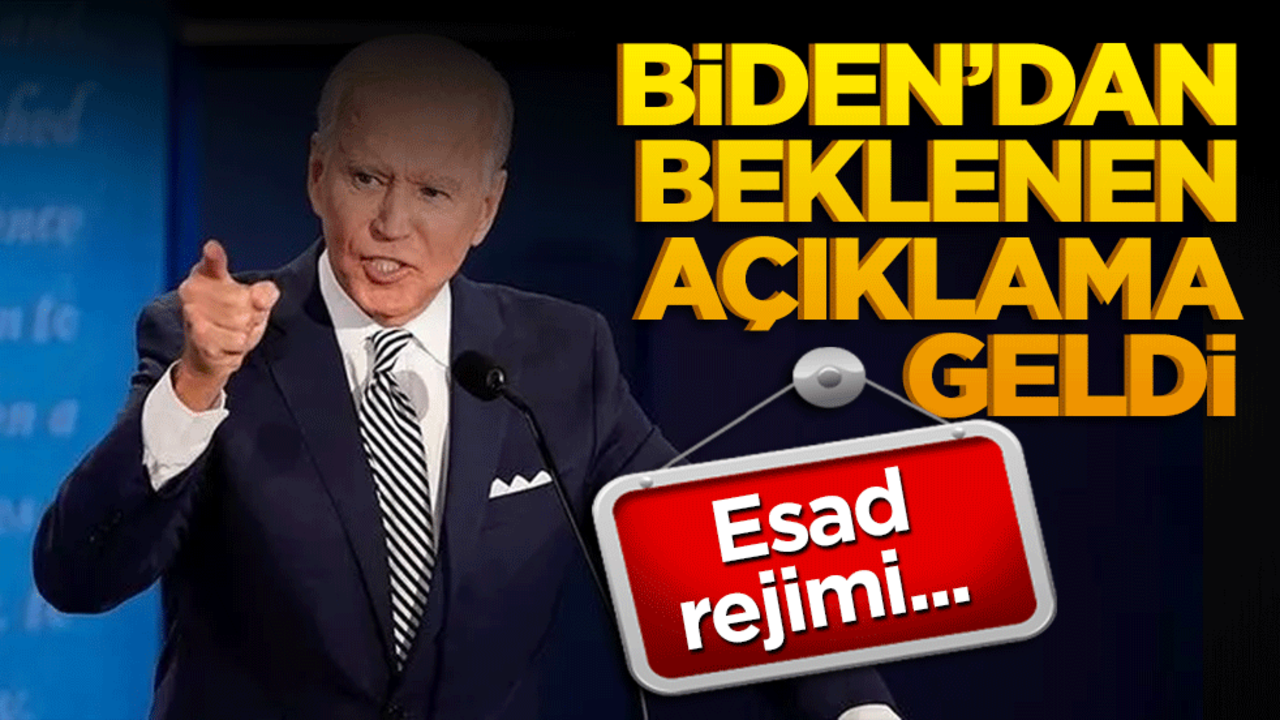 Biden'dan çarpıcı açıklama: Esad rejimi nihayet düştü!