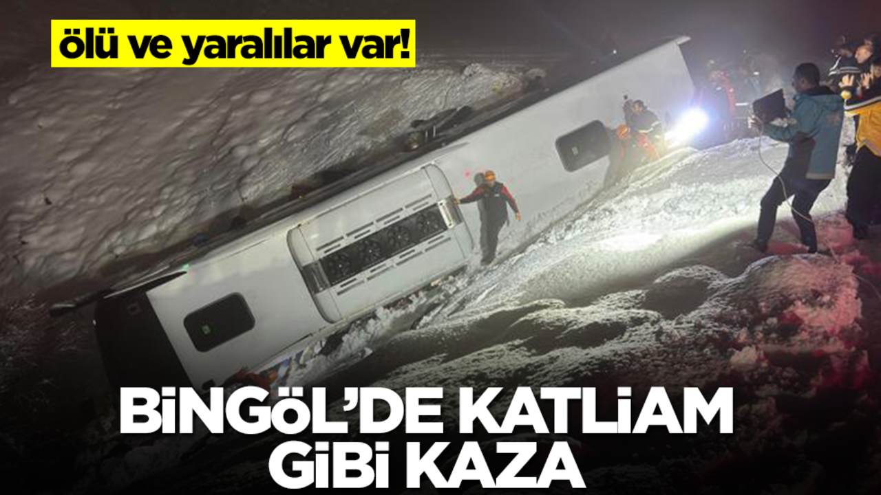 Bingöl'de katliam gibi kaza! Çok sayıda ölü ve yaralı var