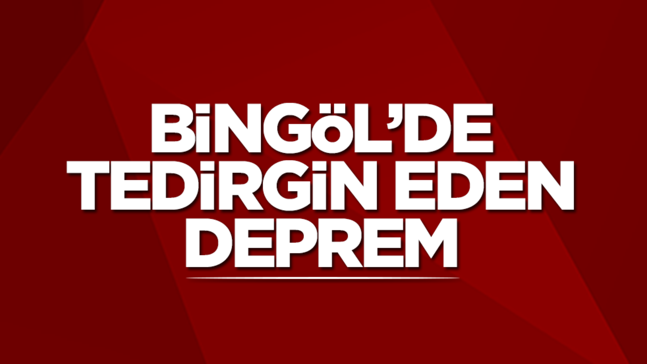 Bingöl'de tedirgin eden deprem