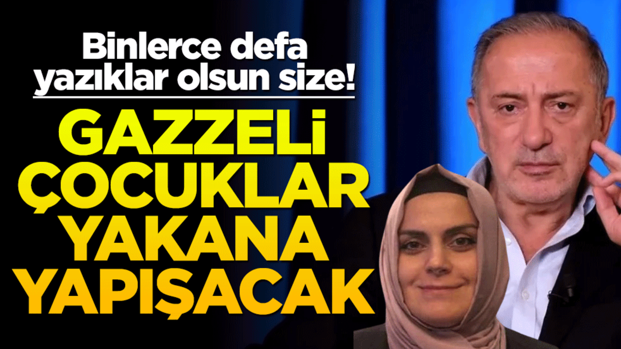 Binlerce defa yazıklar olsun size! Gazzeli çocuklar yakana yapışacak