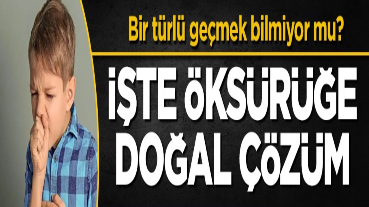 Bir türlü geçmek bilmiyor mu? İşte öksürüğe doğal çözüm
