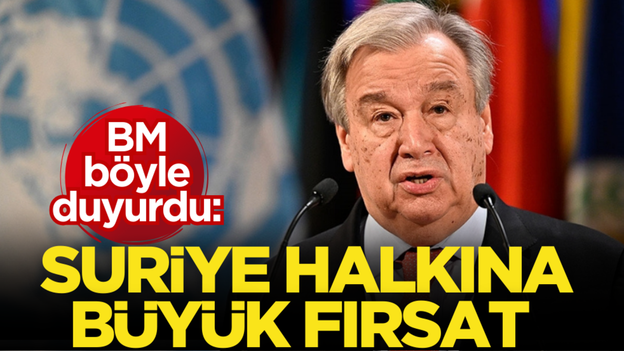 BM böyle duyurdu: Suriye halkına büyük fırsat!