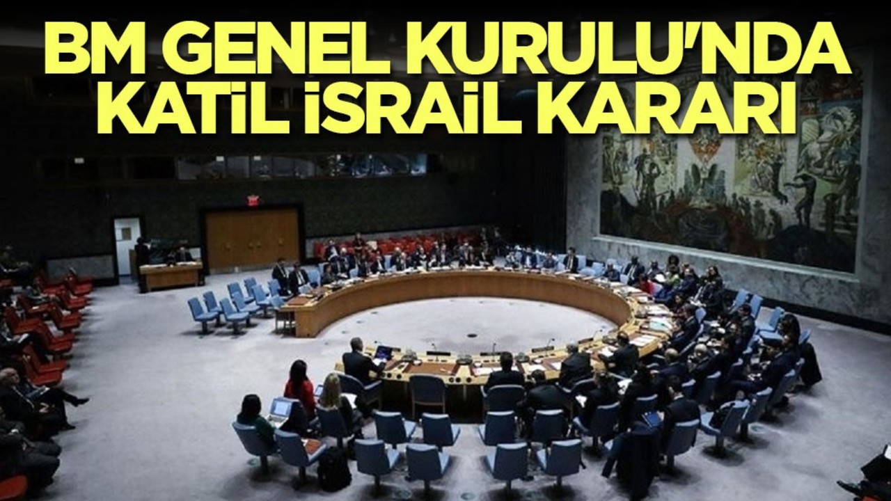 BM Genel Kurulu'nda katil İsrail kararı