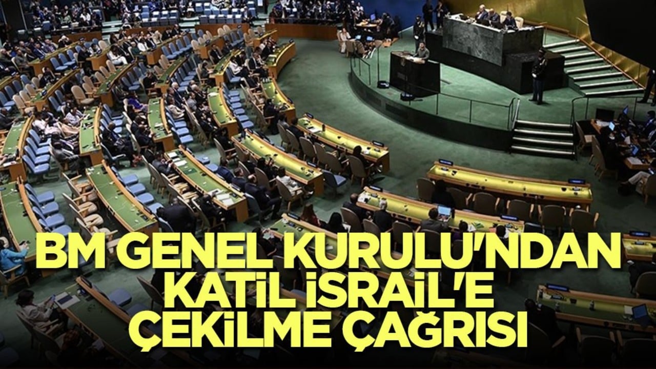 BM Genel Kurulu'ndan katil İsrail'e çekilme talebi
