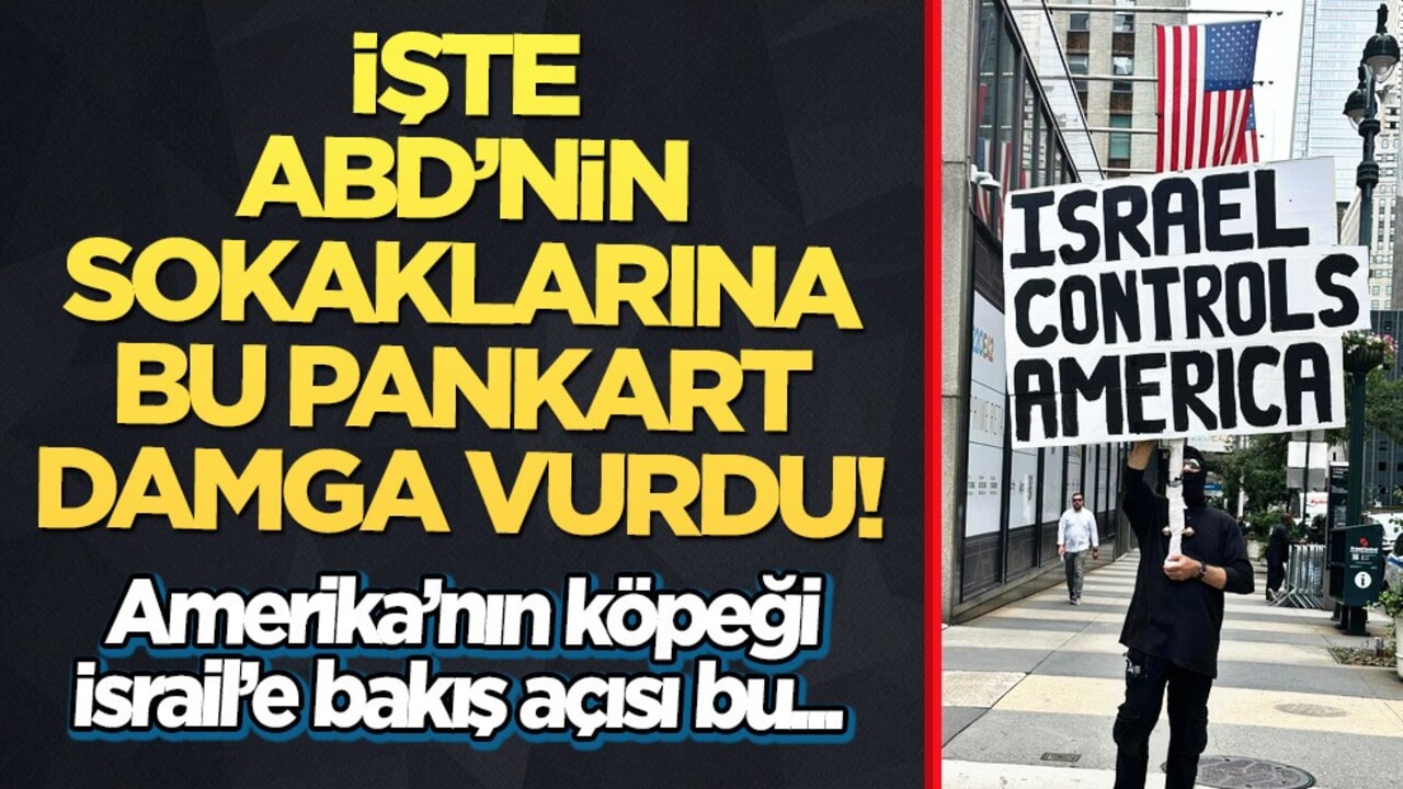BM zirvesi öncesi NewYork sokaklarından bir kare: İsrail'e karşı Amerikan halkı uyanıyor!