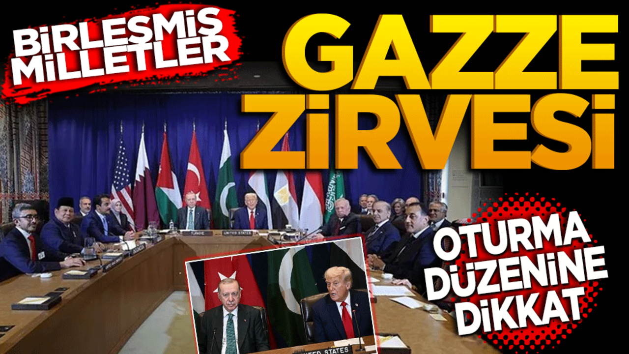 BM'de Gazze Zirvesi! Oturma düzenine dikkat