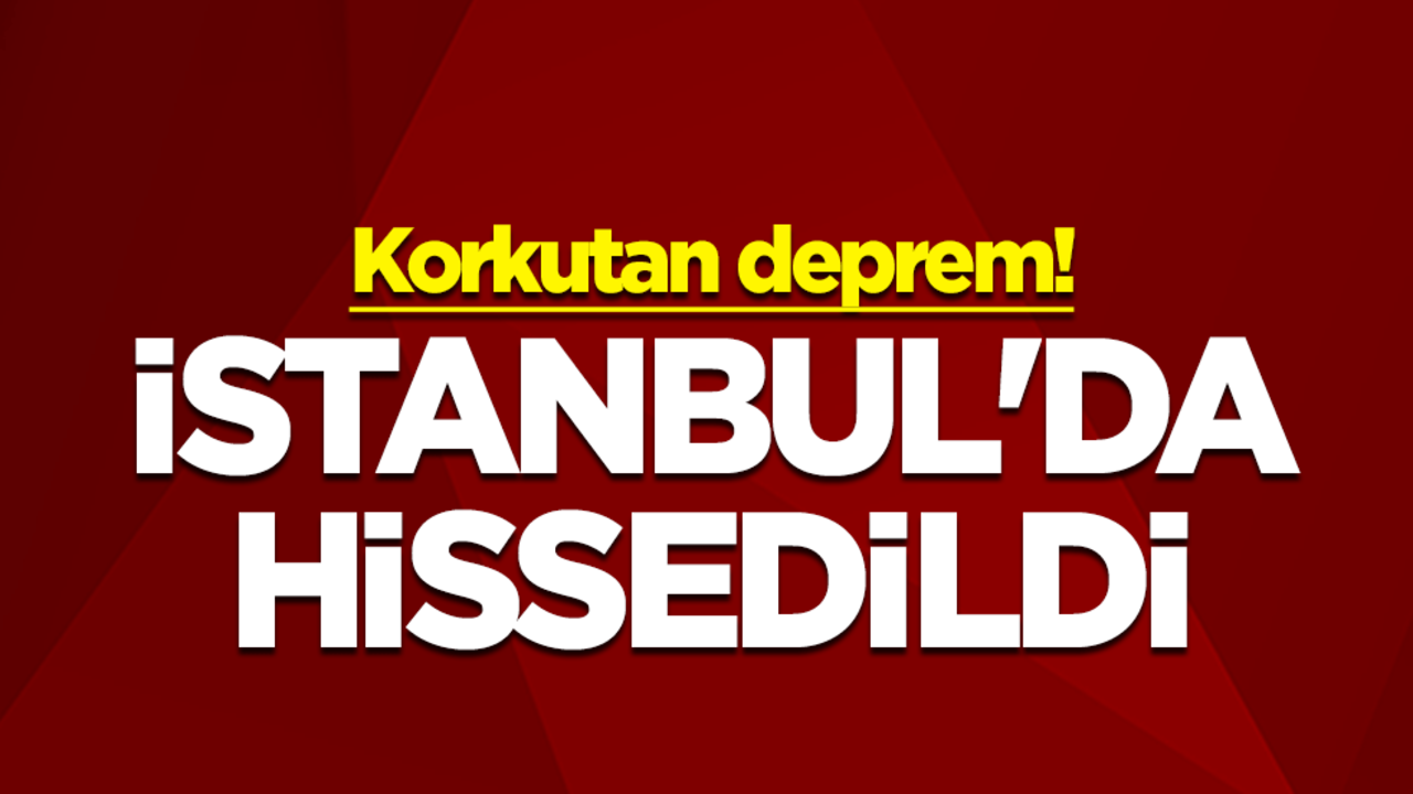 Bolu'da deprem! İstanbul'da hissedildi