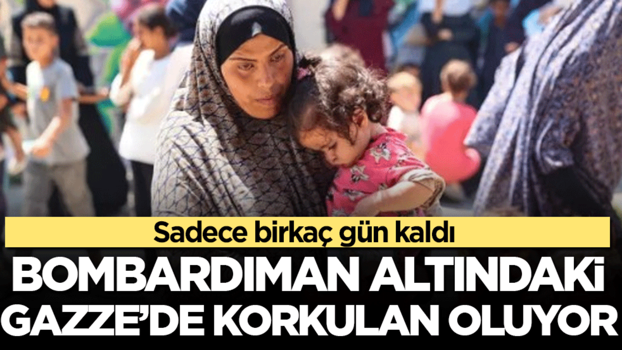 Bombardıman altındaki Gazze'de korkulan oluyor! Sadece birkaç gün kaldı!