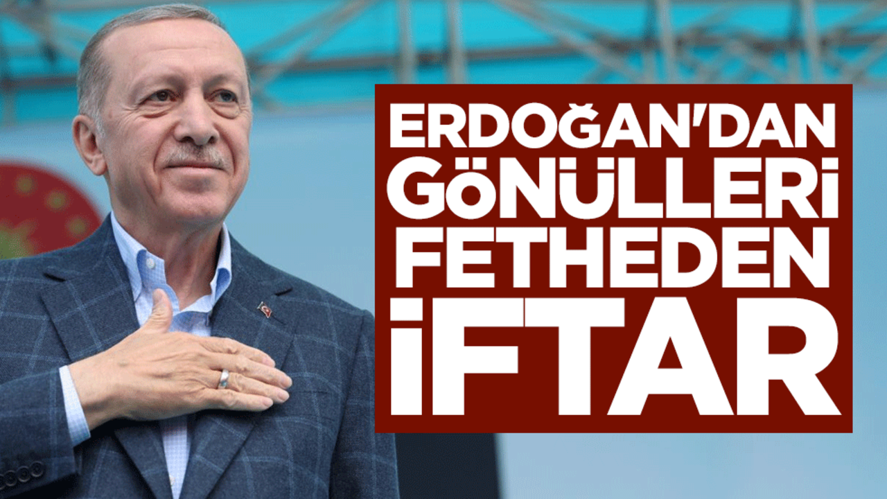 Boşa demiyoruz 'halkın adamı' diye! Erdoğan'dan gönülleri fetheden iftar
