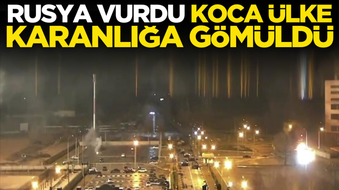 Böylesi görülmedi! Rusya vurdu, koca ülke karanlığa gömüldü!