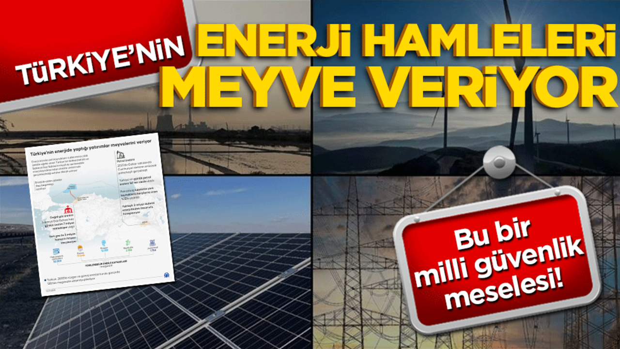 Bu bir milli güvenlik meselesi! Türkiye’nin enerji hamleleri meyve veriyor