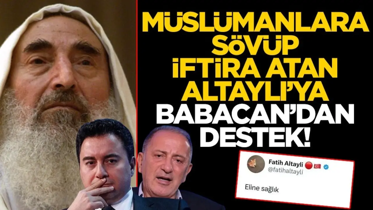 Bu kadar mı düştün Ali!.. Müslümanlara küfredip hakaret eden Fatih Altaylı'ya destek çıktı