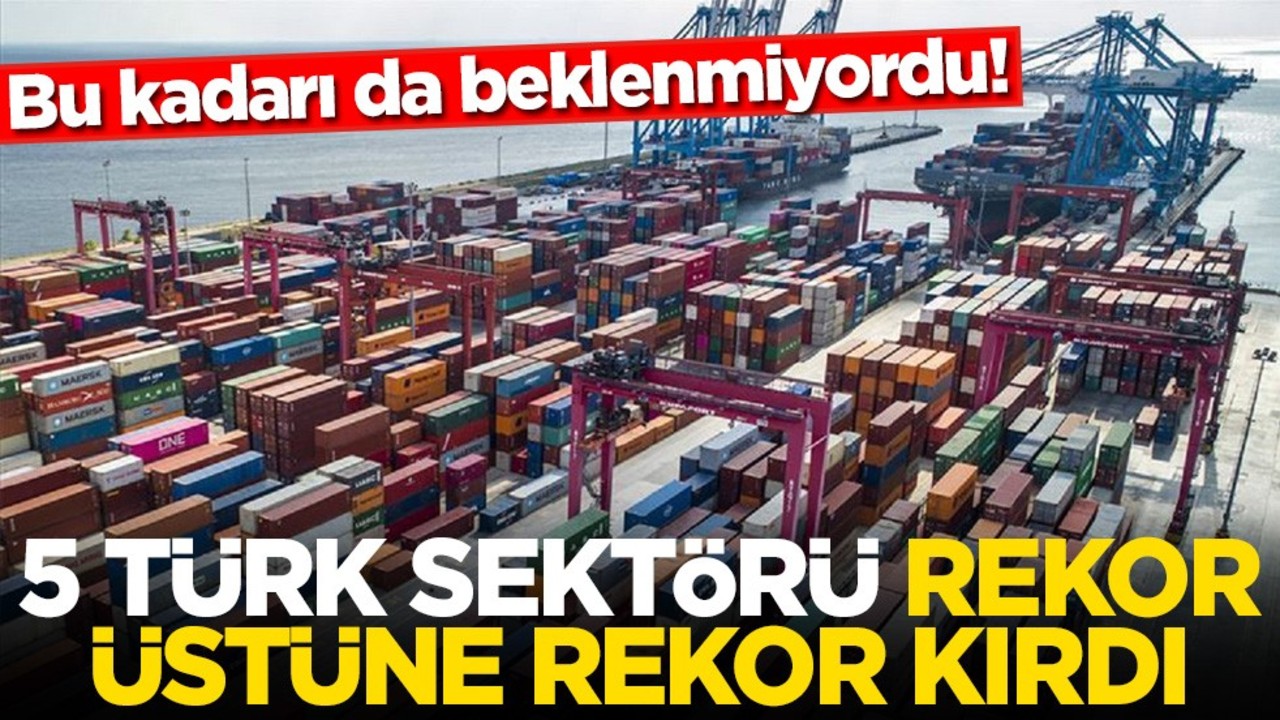 Bu kadarı da beklenmiyordu! 5 Türk sektörü rekor üstüne rekor kırdı