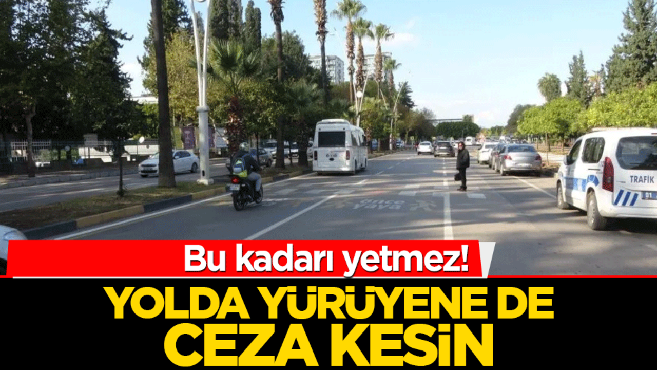 Bu kadarı yetmez! Yolda yürüyene de ceza kesin