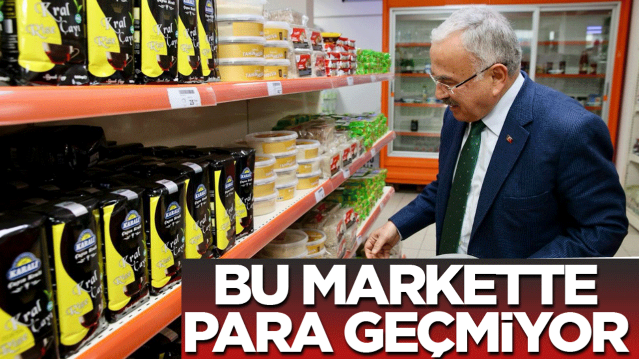 Bu markette para geçmiyor