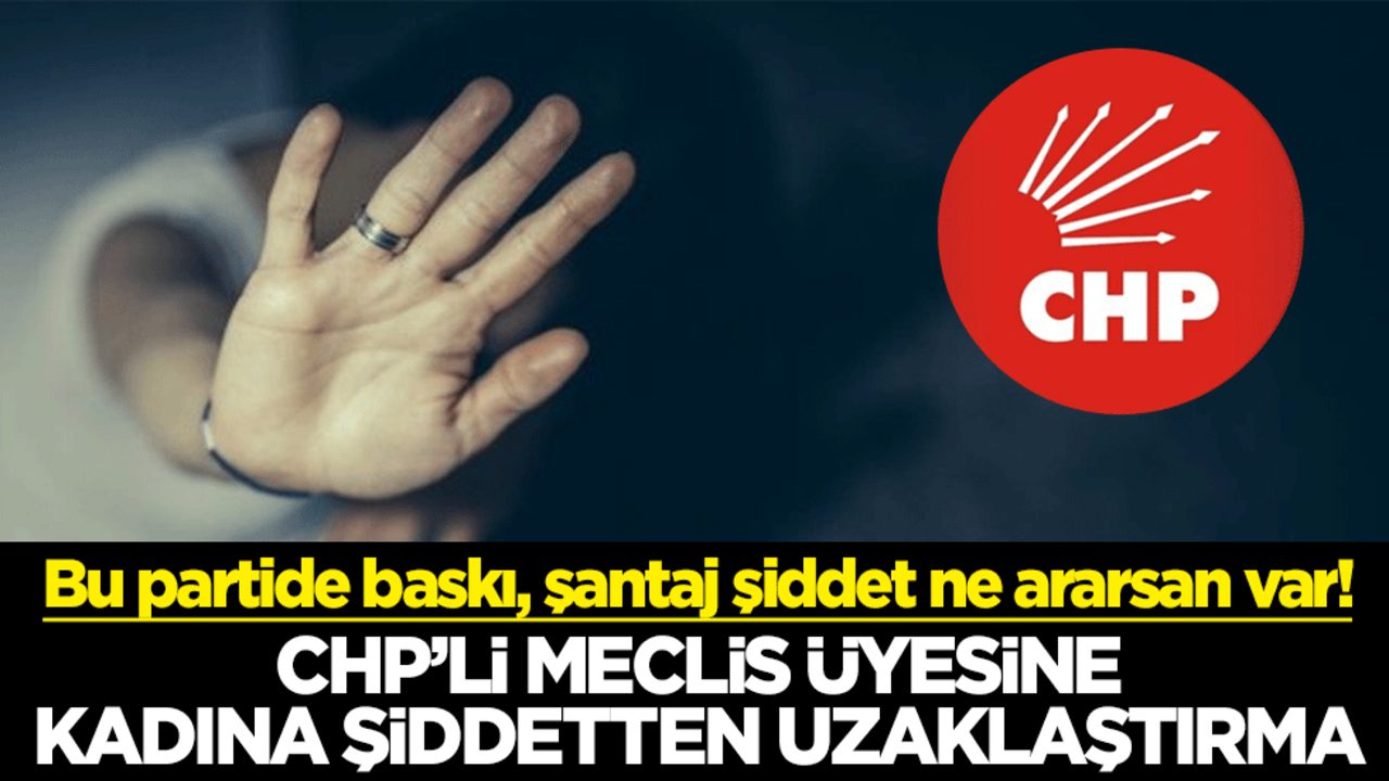 Bu partide baskı, şantaj şiddet ne ararsan var! CHP’li Meclis üyesine kadına şiddetten uzaklaştırma