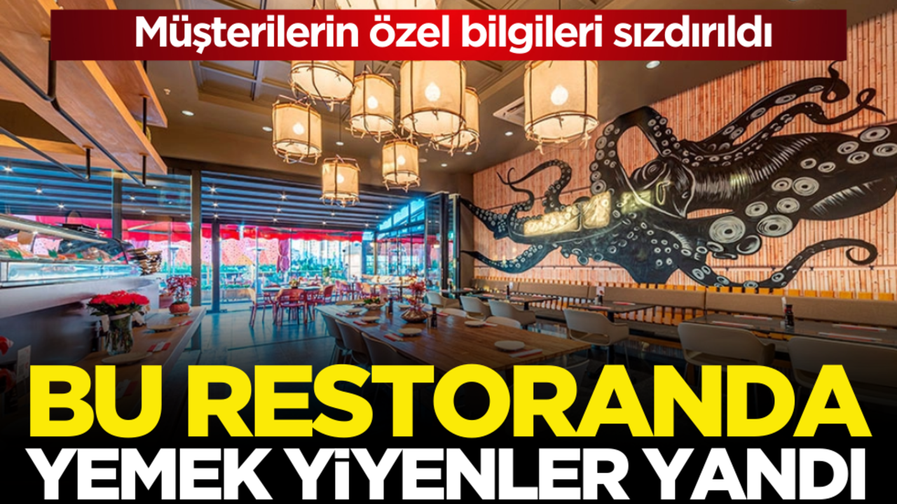 Bu restoranda yemek yiyenler yandı! Müşterilerin özel bilgileri sızdırıldı
