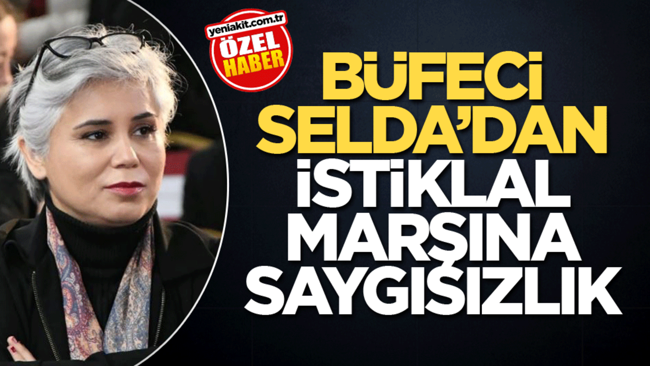 Büfeci Selda’dan İstiklal Marşına saygısızlık