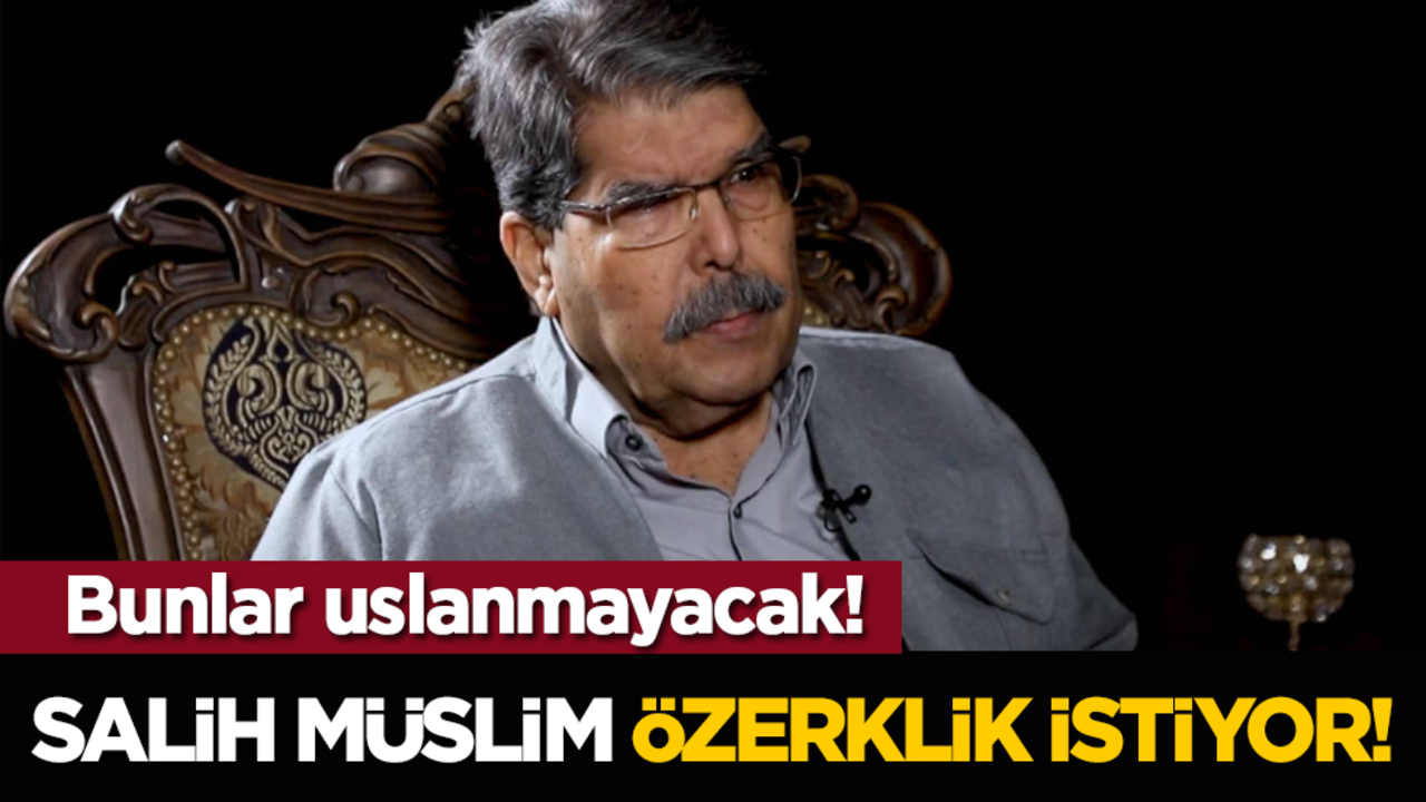 Bunlar uslanmayacak! Salih Müslim özerklik istiyor!