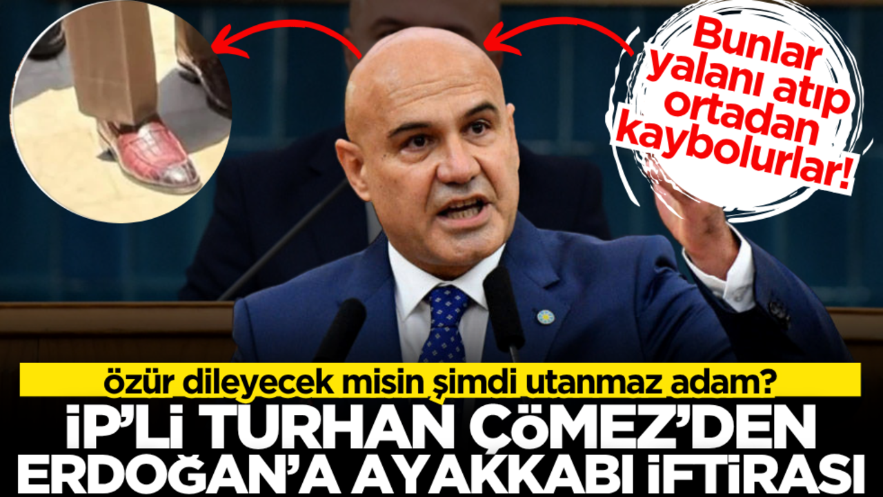 Bunlar yalanı atıp ortadan kaybolurlar! Özür dileyecek misin şimdi utanmaz adam? Turhan Çömez’den Erdoğan’a ayakkabı iftirası