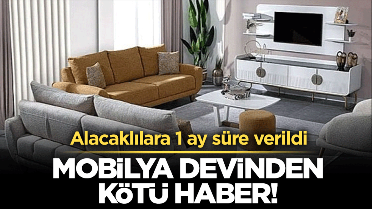Bursa’da mobilya devinden kötü haber! Alacaklılara 1 ay süre verildi