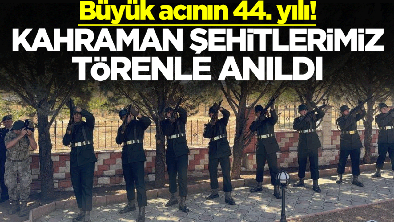 Büyük acının 44. yılı! Pancarköy şehitleri törenle anıldı