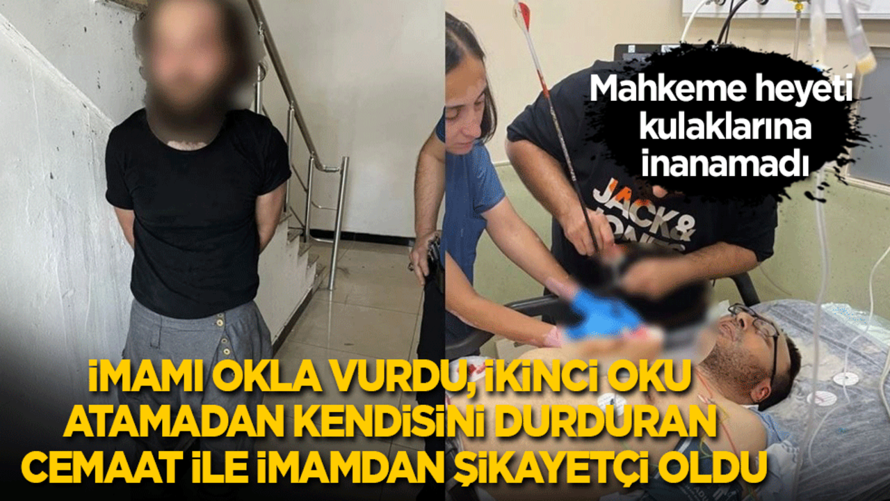 Cami imamını okla vurdu, ikinci oku atamadan kendisini durduran cemaat ile imamdan şikayetçi oldu!