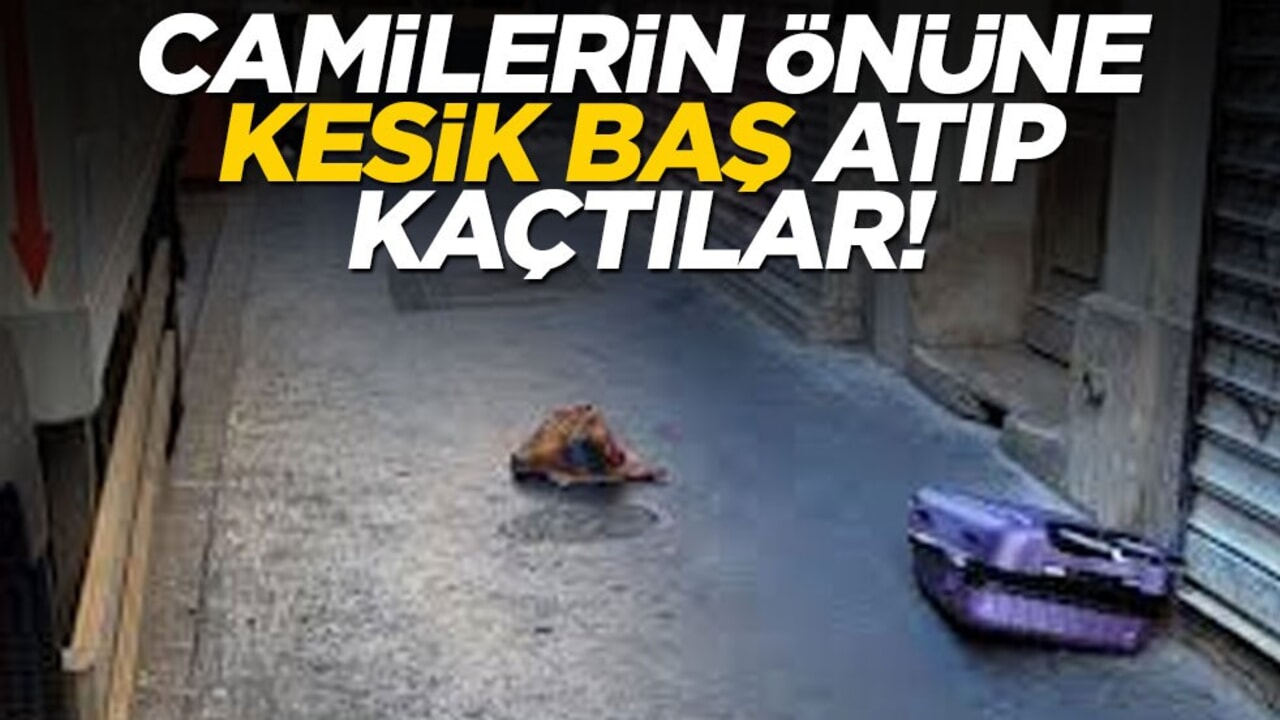 Camilerin önüne kesik baş atıp kaçtılar!