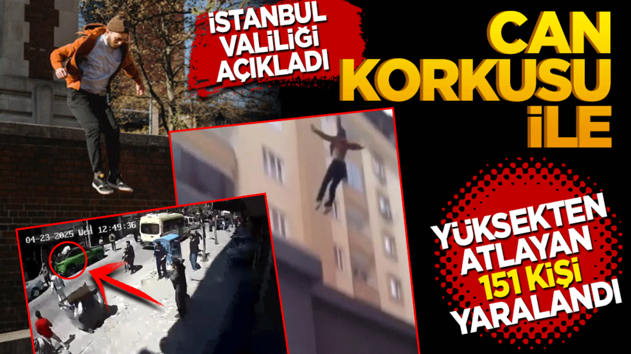 Can korkusu ile yüksekten atlayan 151 kişi yaralandı