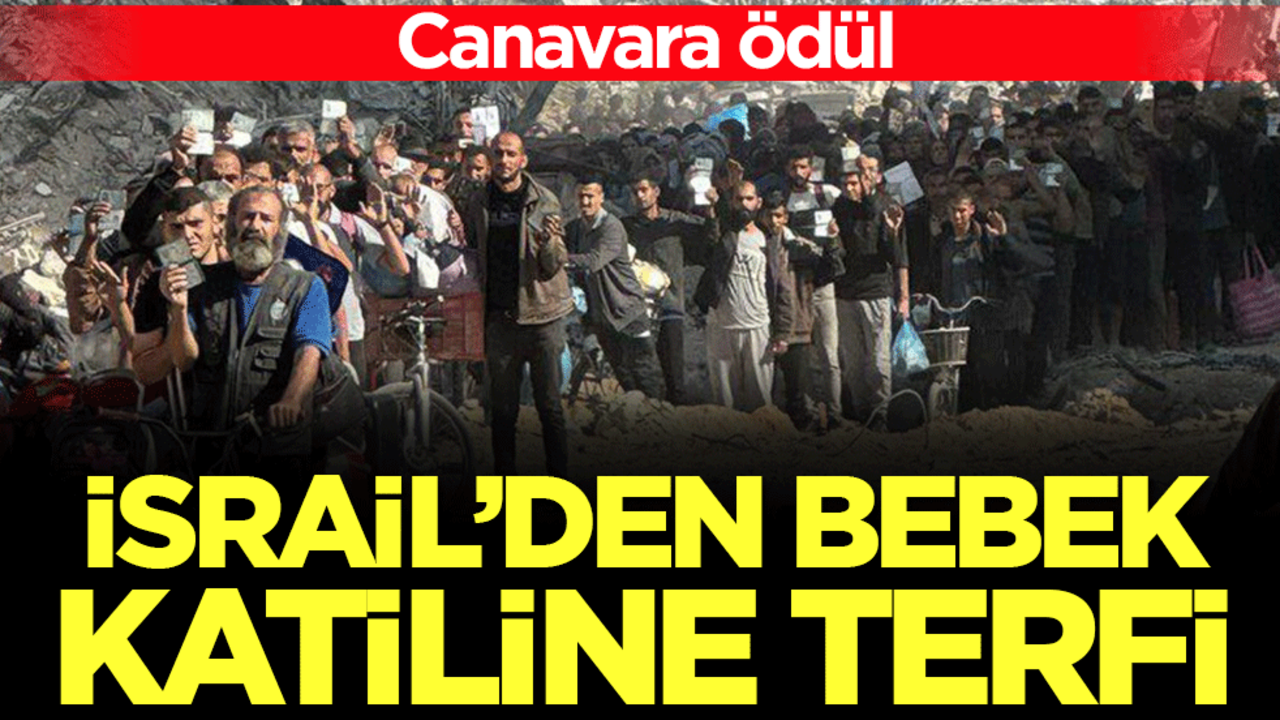 Canavara ödül: İsrail'den bebek katiline terfi!