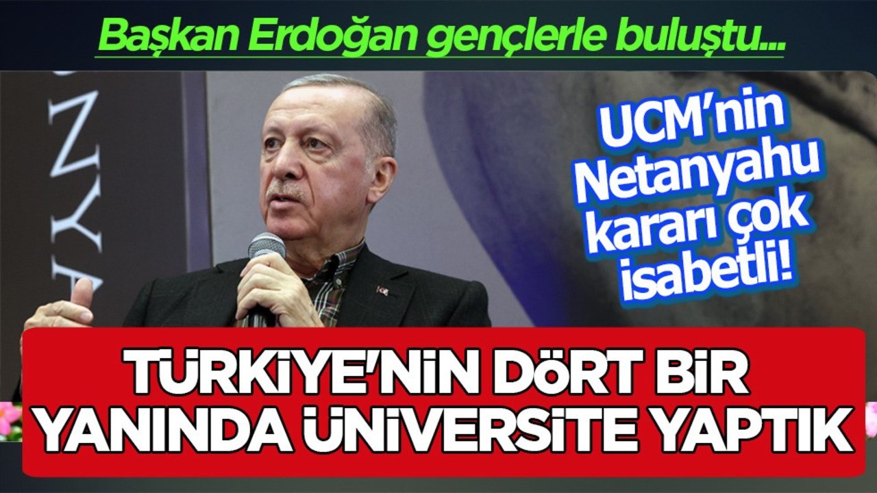 Canlı yayında Cumhurbaşkanı Erdoğan konuştu: Dört bir yanında üniversite yaptık! 