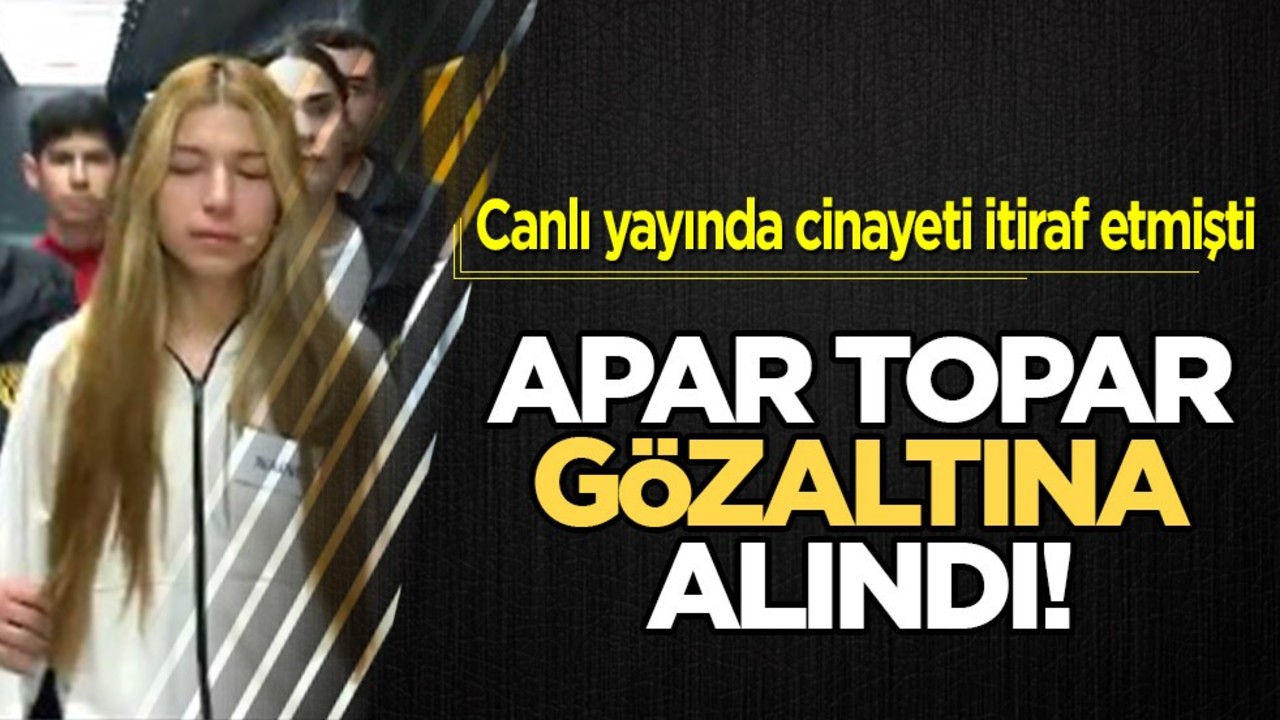 Canlı yayında cinayeti itiraf etmişti! Apar topar gözaltına alındı