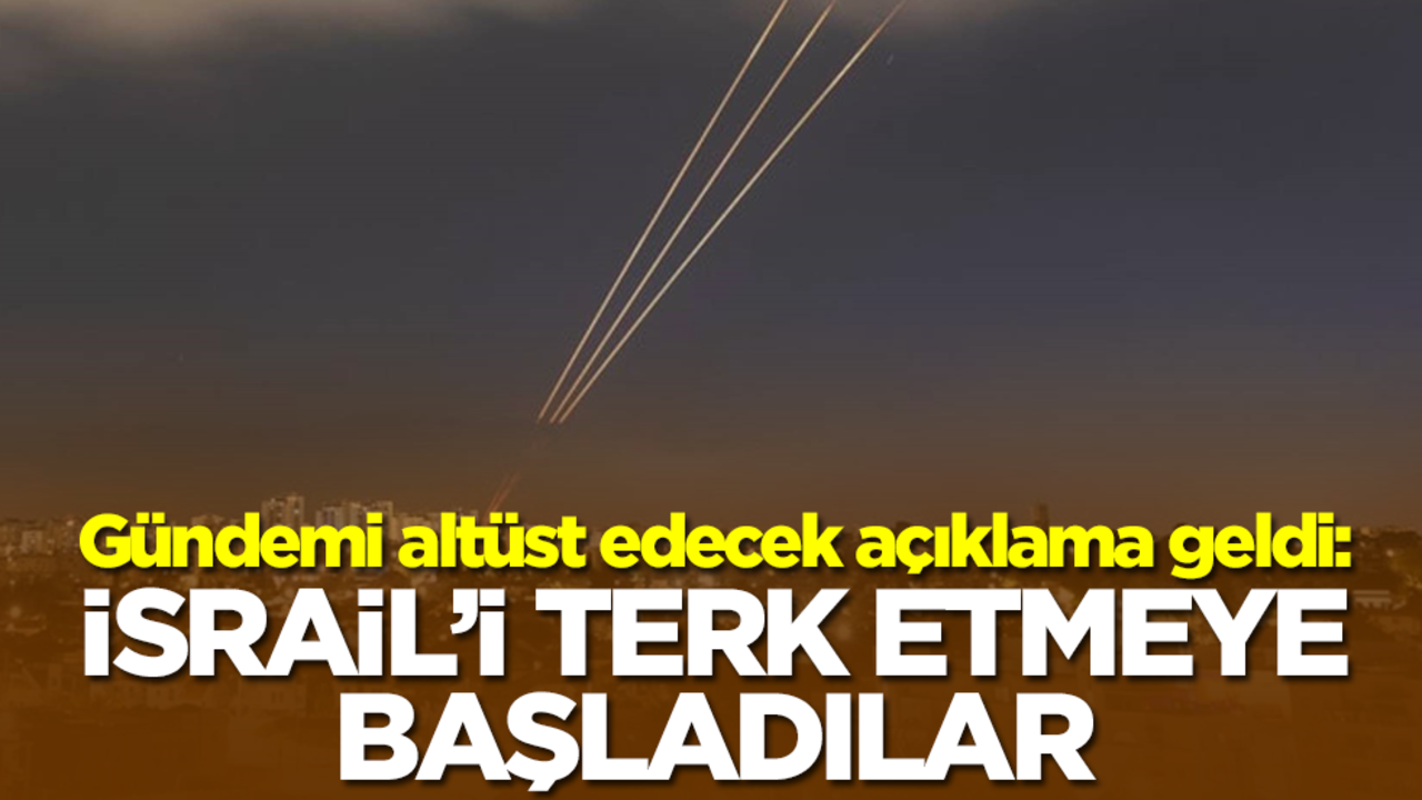 Canlı yayında dünyaya duyurdu: İsrail'i terk etmeye başladılar