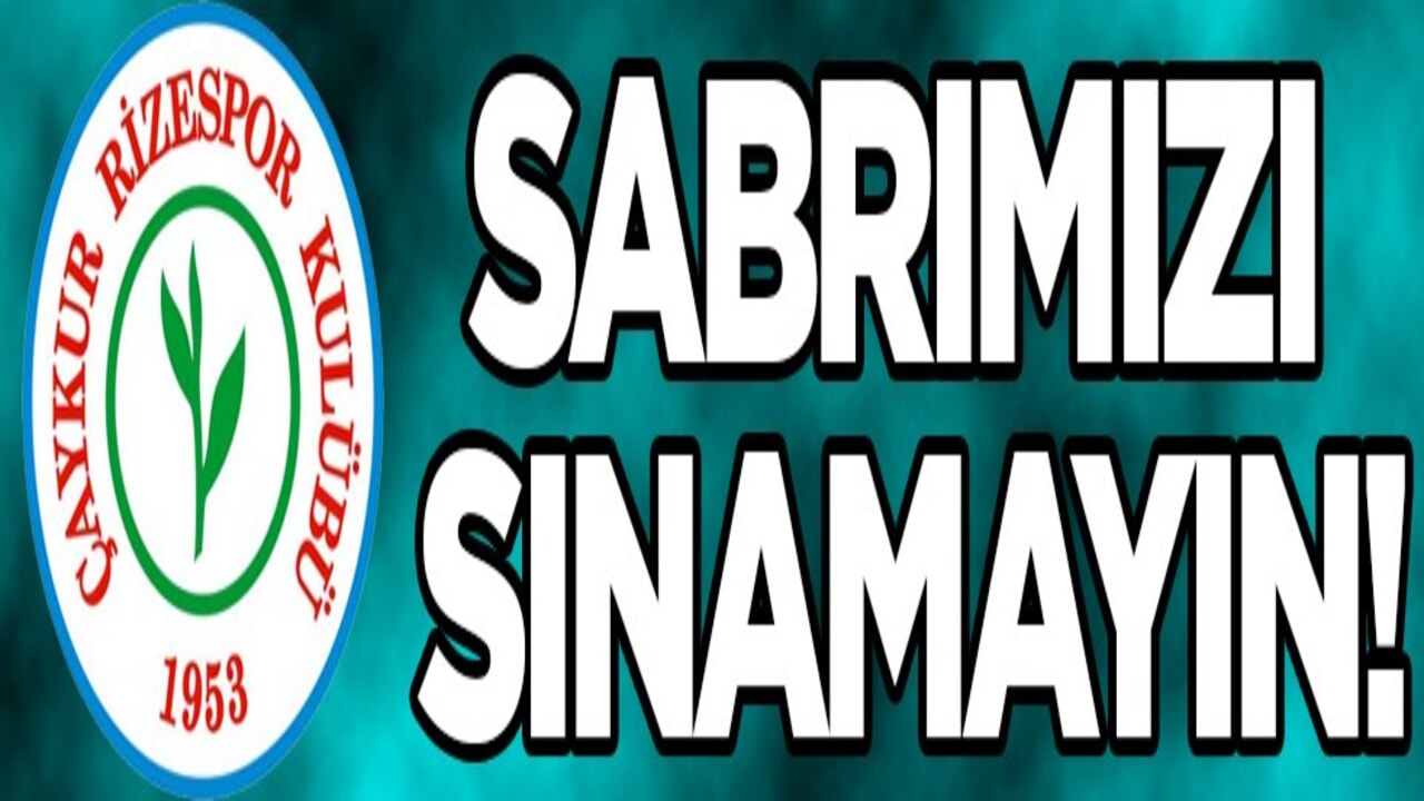 Çaykur Rizespor Kulübü Başkanı İbrahim Turgut'tan TFF'ye çağrı: Daha ne bekliyorsunuz?
