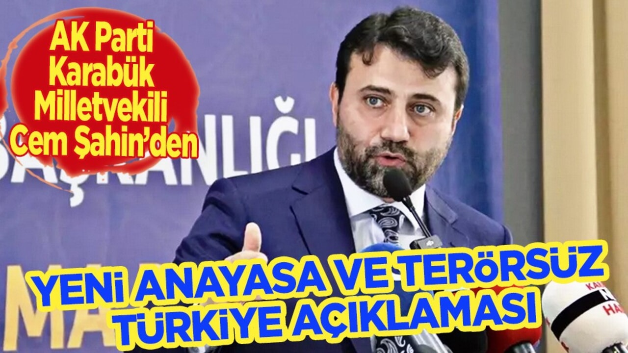 Cem Şahin çağrı yapti: Yeni Anayasa ve terörsüz Turkiye açıklaması