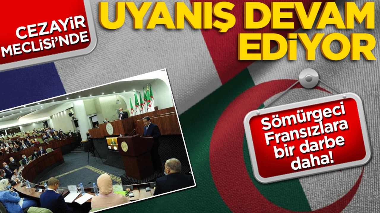 Cezayir Meclisinde uyanış devam ediyor! Sömürgeci Fransızlara bir darbe daha
