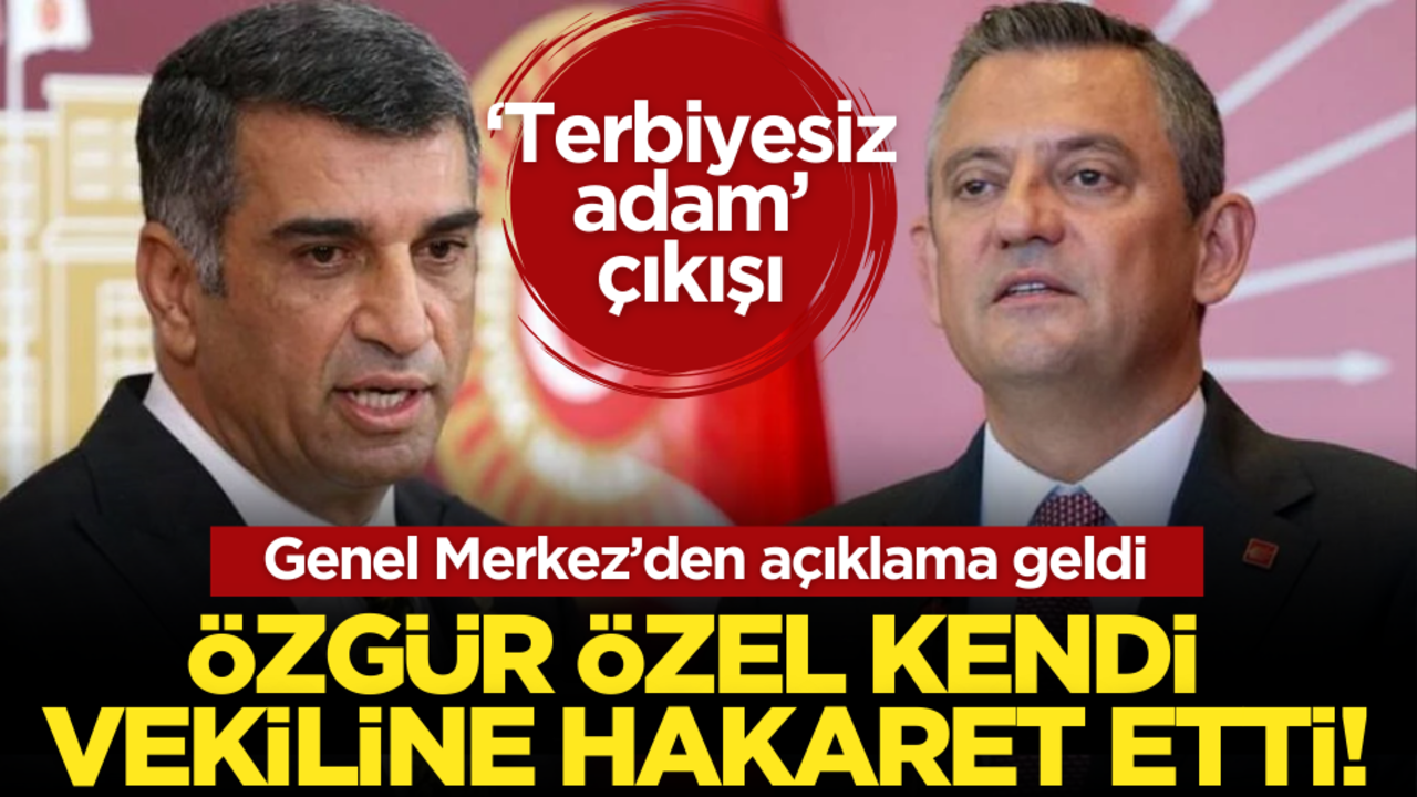 CHP toplantısında kaos! Özgür Özel, CHP’li vekili hakaret etti, partiden açıklama geldi